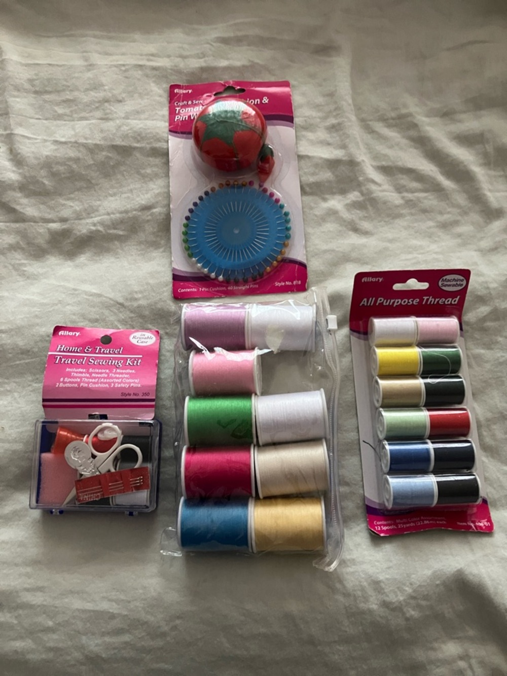 Allory Sewing Kit & Thread Bundle - Multi Color